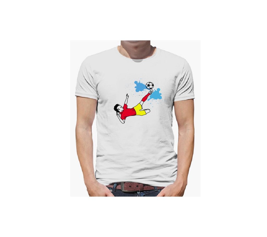 Football Gents Half Sleeve Cotton T-Shirt