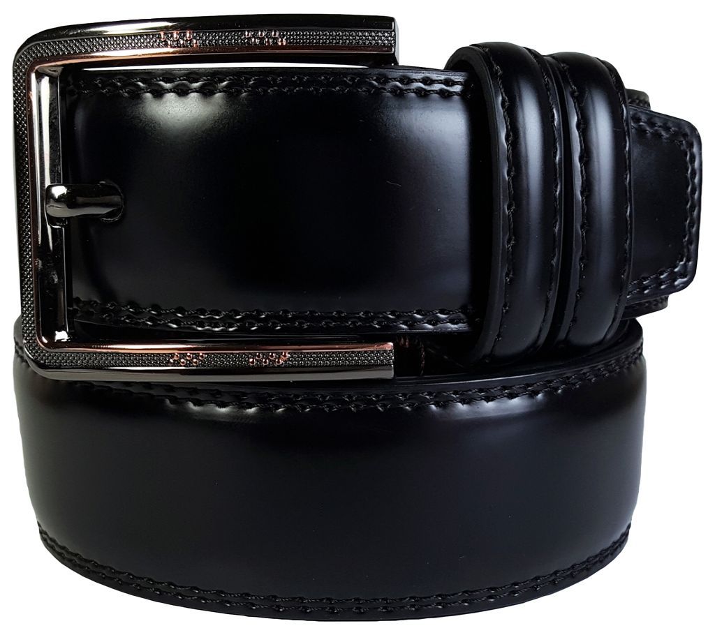 Black Casual and Formal Leather Belt for Men-0374BLT