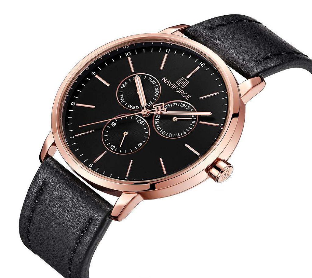 2019 NAVIFORCE mens casual watches brand quartz watch leather men waterproof male