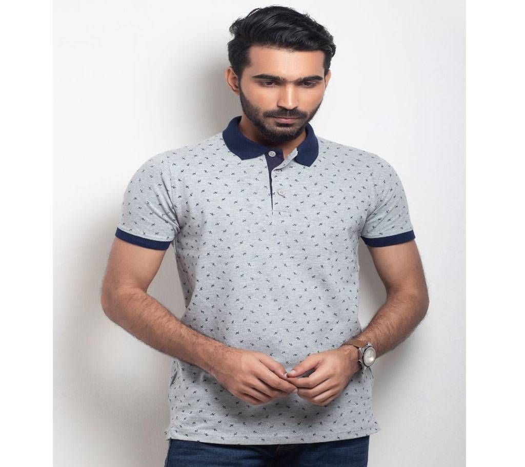 Menz Half Sleeve Printed Polo Shirt