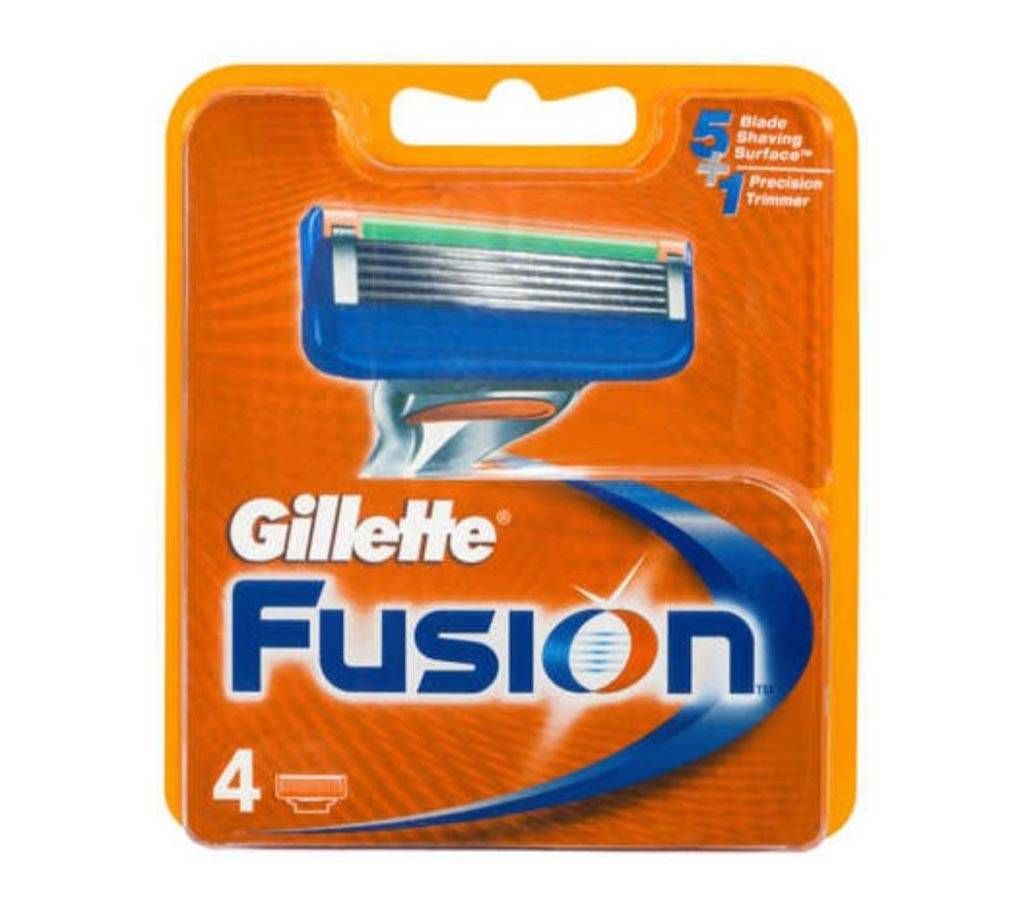 Gillette Fusion Blades - 4 Cartridges