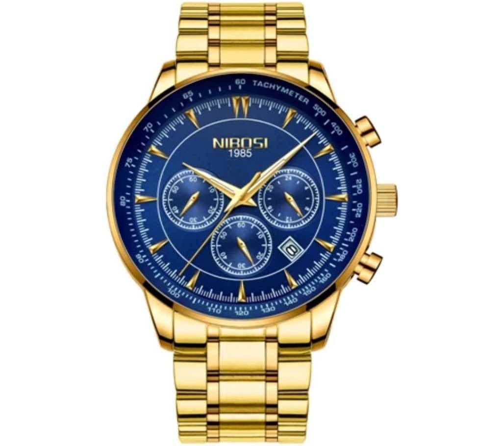 NIBOSI NI-2351 Chronograph Gold Black Sports Watch