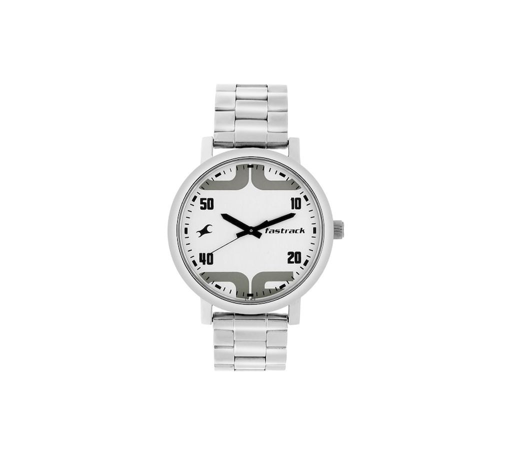 Fastrack Bold White Dial Analog Watch for Boys