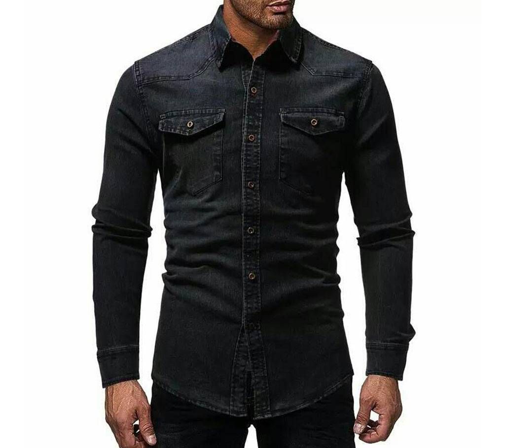 Denim Long Sleeve Casual Shirt