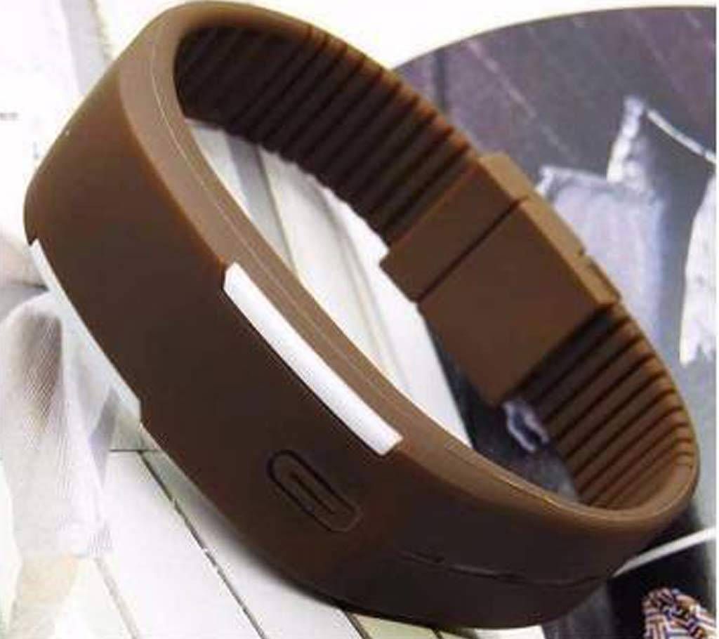 Silicon Belt LED Sports Watch