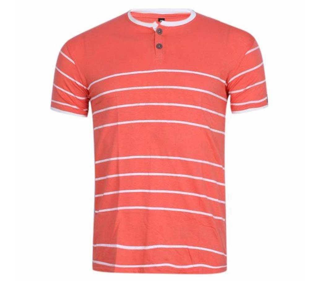 Crimson China Cotton T-Shirt for Men