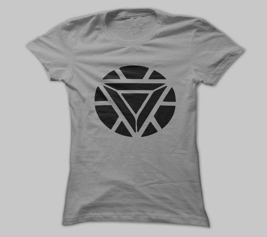 IRON MAN ARC ASH COTTON TSHIRT FOR MEN