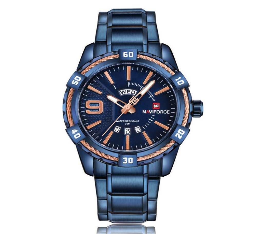 Naviforce 9117 Original Watch For Men Blue