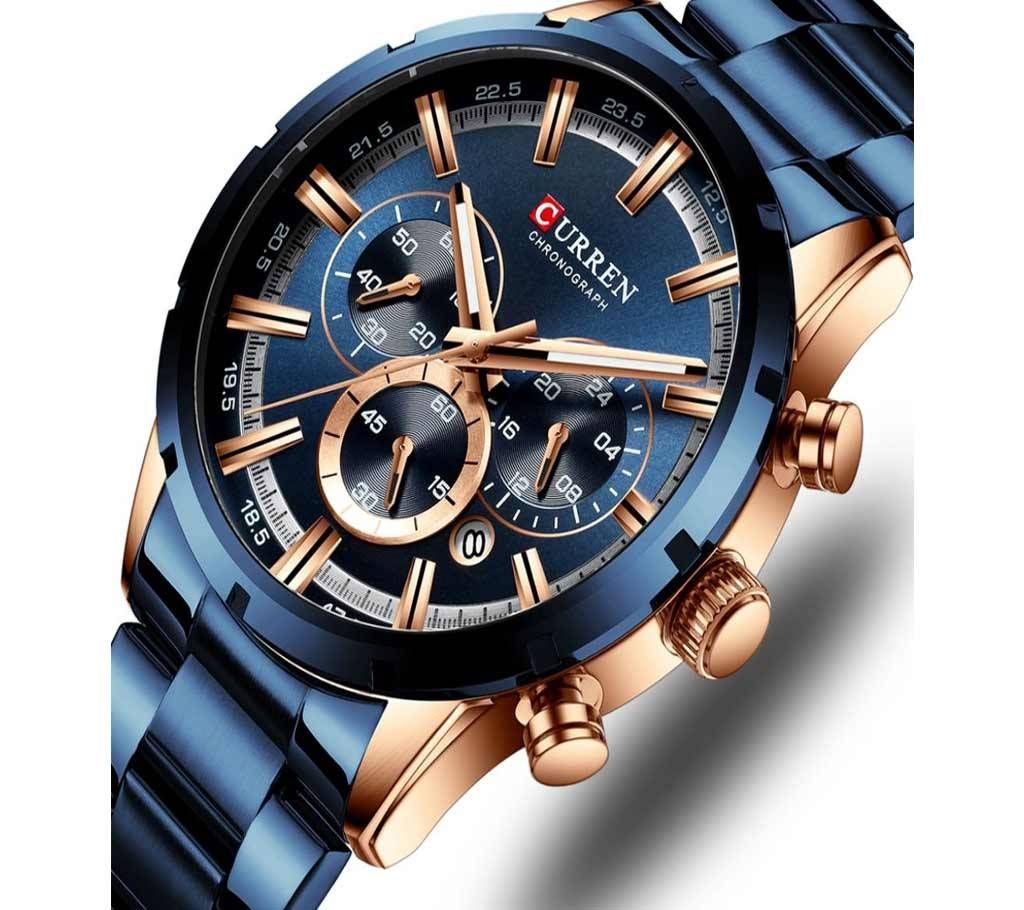 CURREN 8355 Chornograph Blue Watch For Men