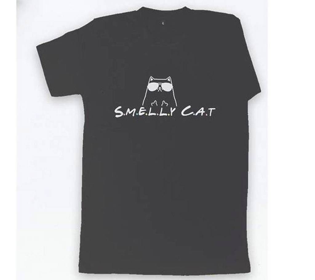 Smelly Cat Gents Half Sleeve Cotton T-Shirt 