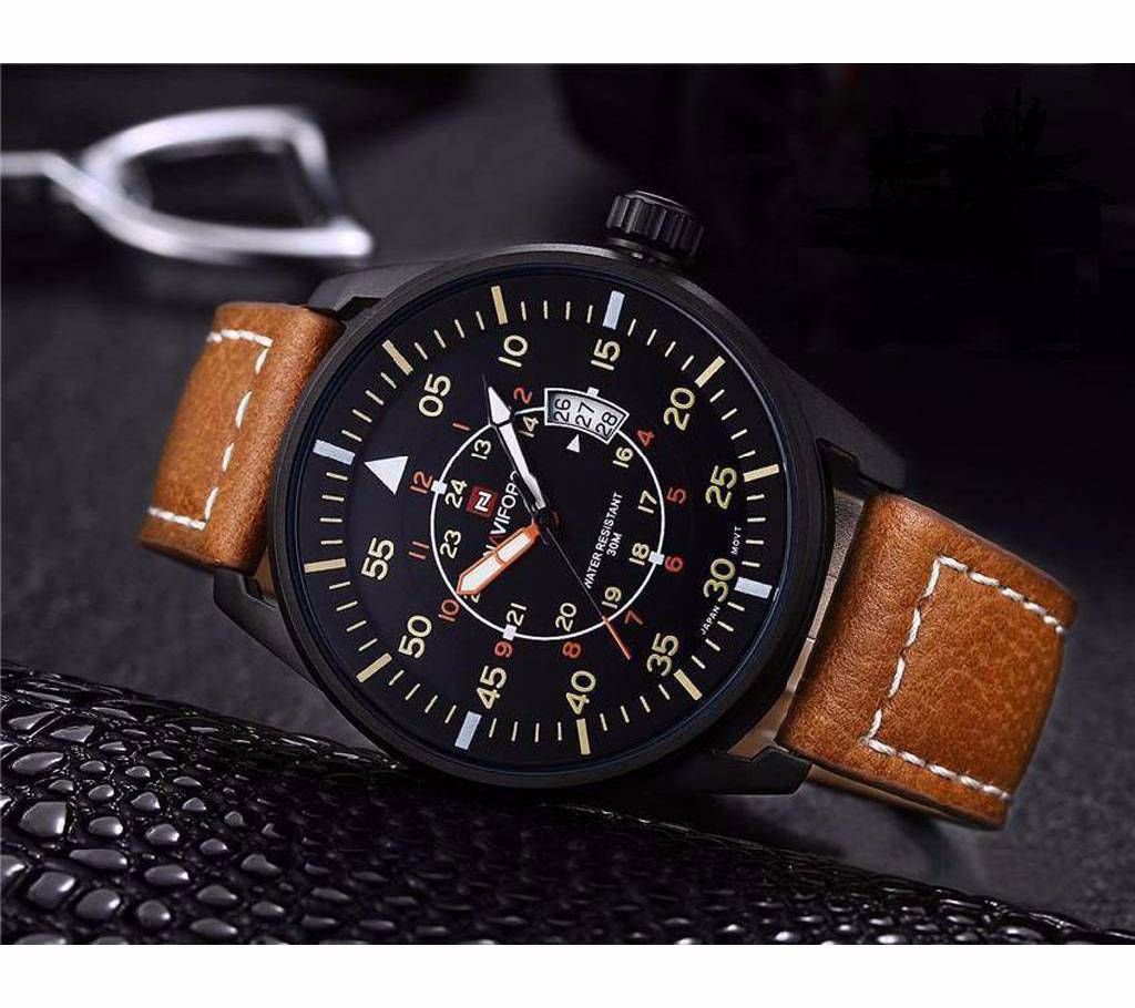 NAVIFORCE Leather Gents Watch - Copy