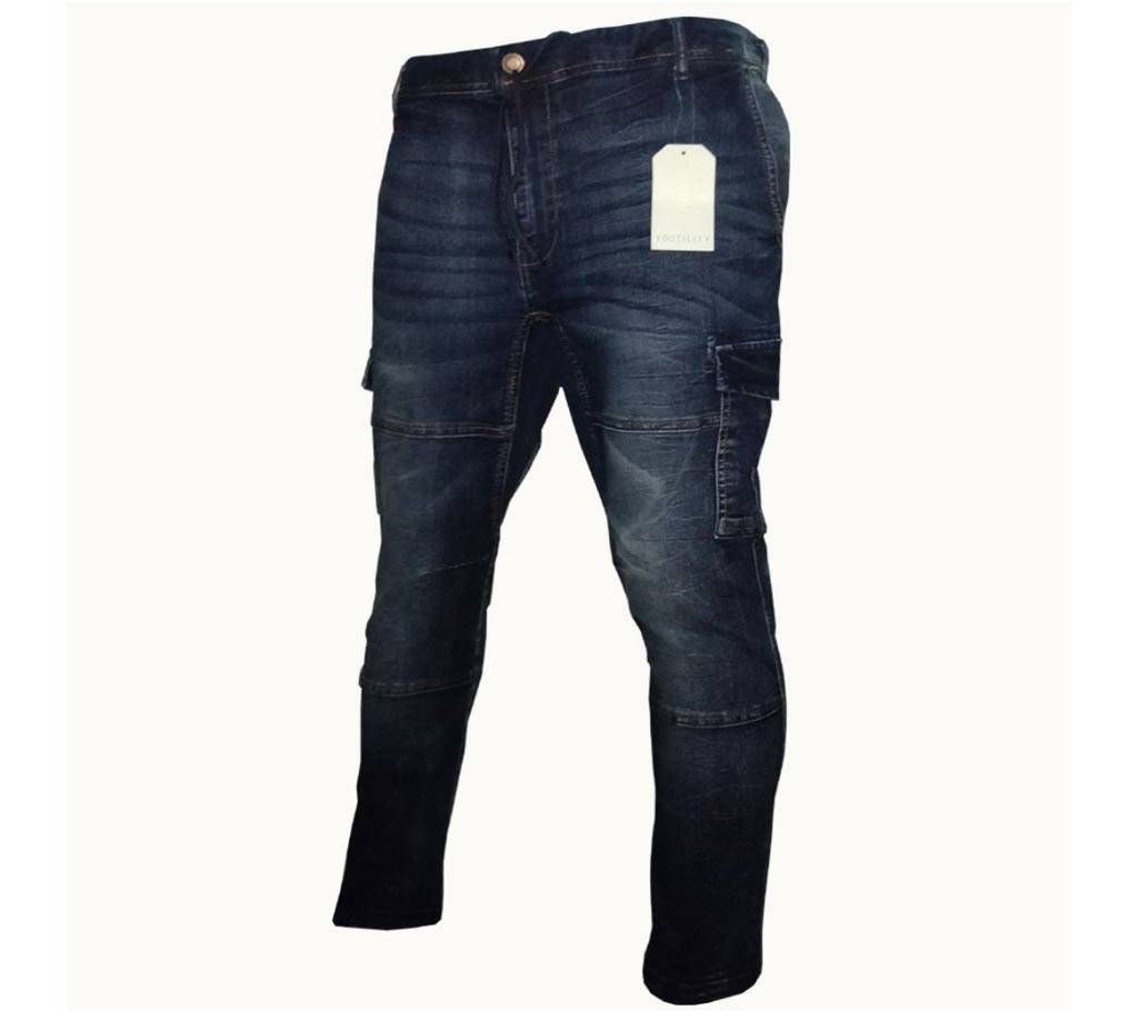 Jeans 6 Pocket Long Cargo Pant For Men