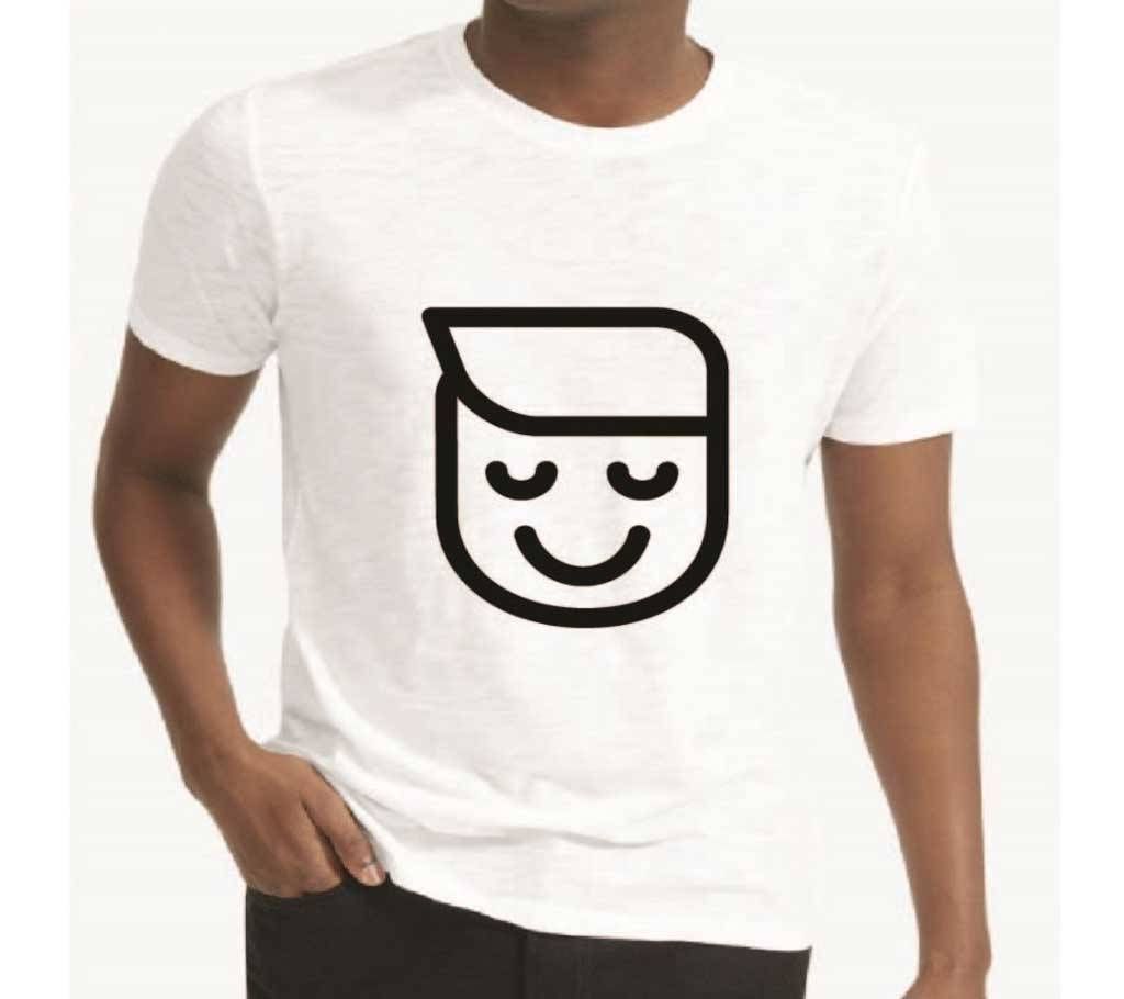 Smile Printed Half Sleeve T-Shirt
