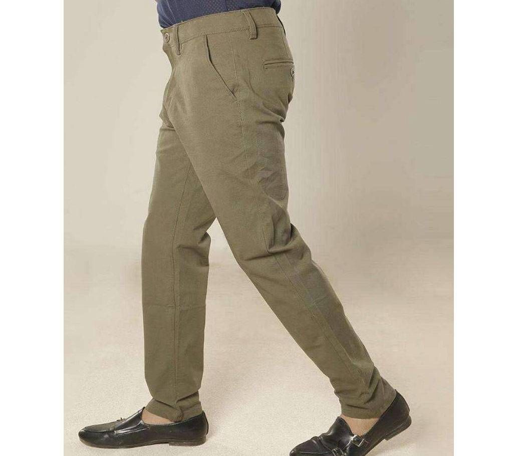 Olive Premium Gabardine Pant For Men