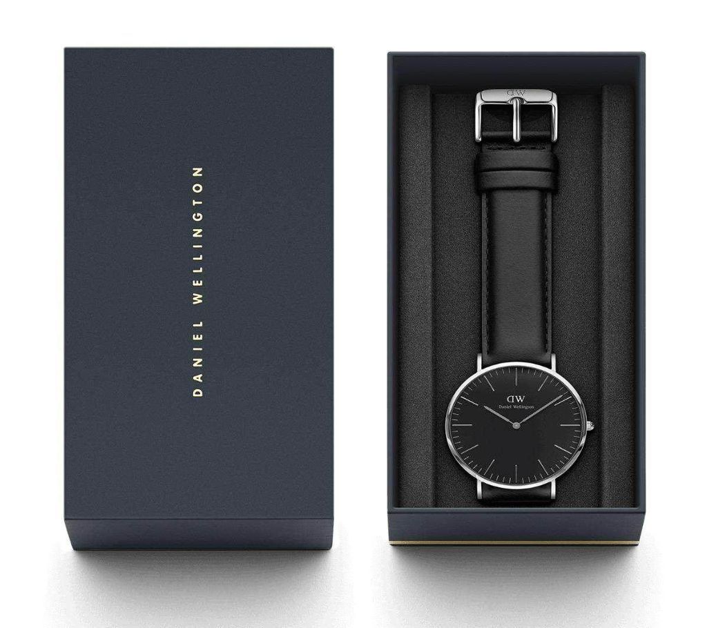 Pu Leather Analog Watch For Men-Black (Copy)