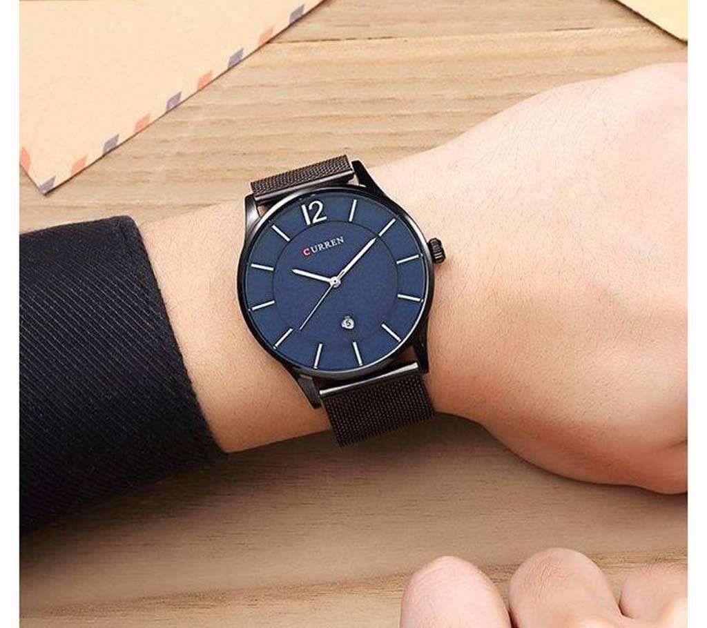 CURREN Stainless Steel Waterproof Wrist Watch for Men