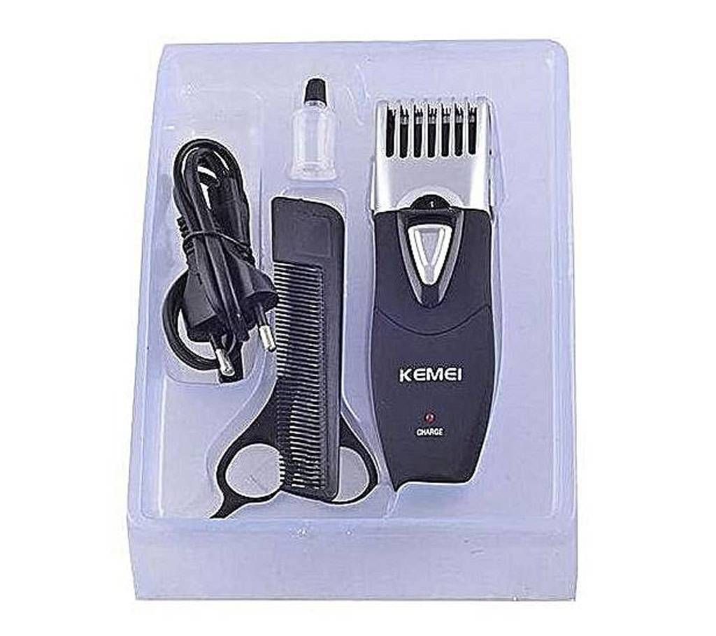 Kemei KM Rechargeable Electric Hair Clipper/Trimmer - Black