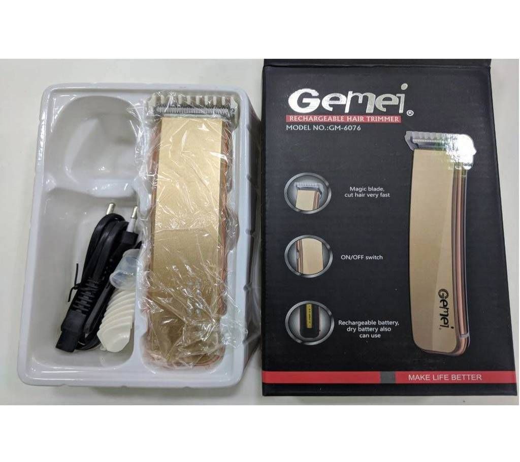 Gemei GM-6076 Gold Professional Trimmer