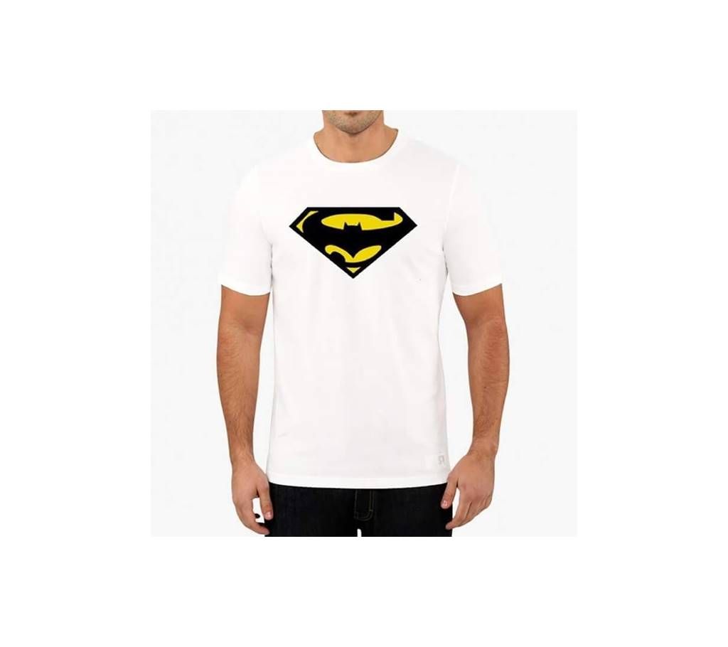 Batman Vs Superman Menz Round Neck Short Sleeve T-Shirt