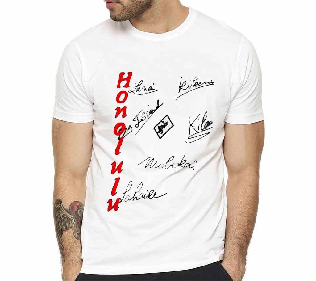 Honolulu printed t shirt for men 