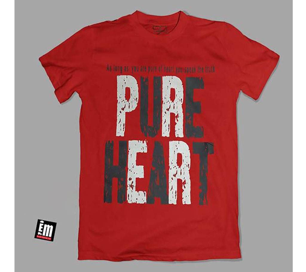 PURE HEART round neck gents T-shirt 629