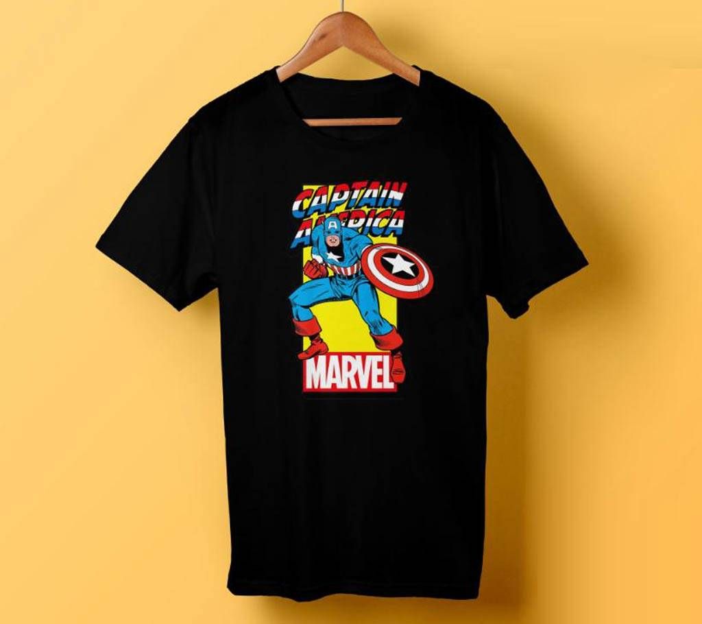 CAPTAIN AMERICA Half Sleeve Cotton T-Shirt