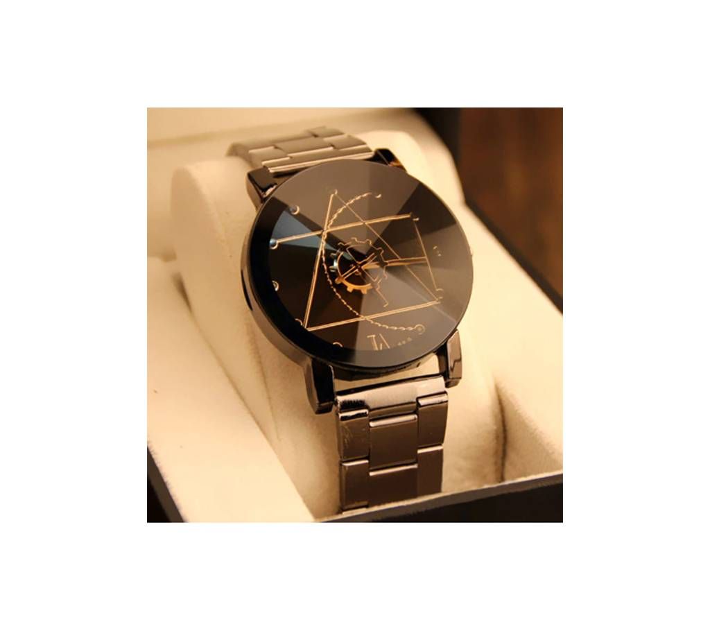 GEMIXI hot sale Fashion Stainless Steel Man Quartz Analog Wrist Watch Men's Watch