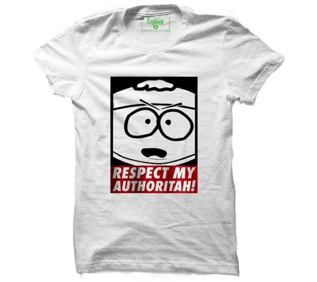  Respect My Authoritah - Gents Half Sleeve Tshirt