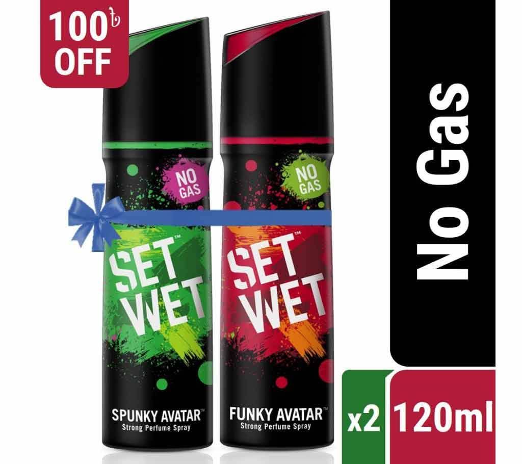 Set Wet No Gas Perfume Double Pack - Spunky & Funky Avatar (150ml x 2)
