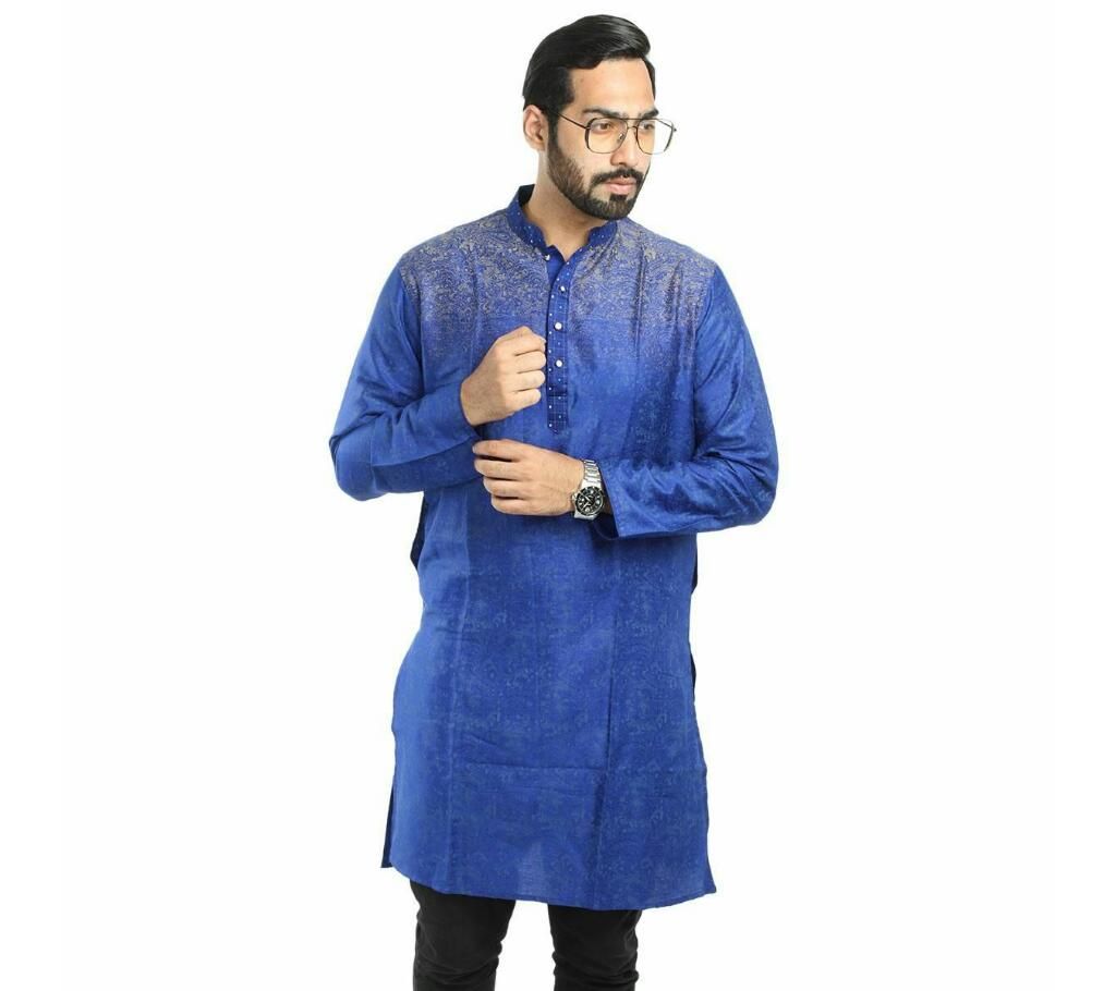 China Cotton Semi Long Panjabi For Man 