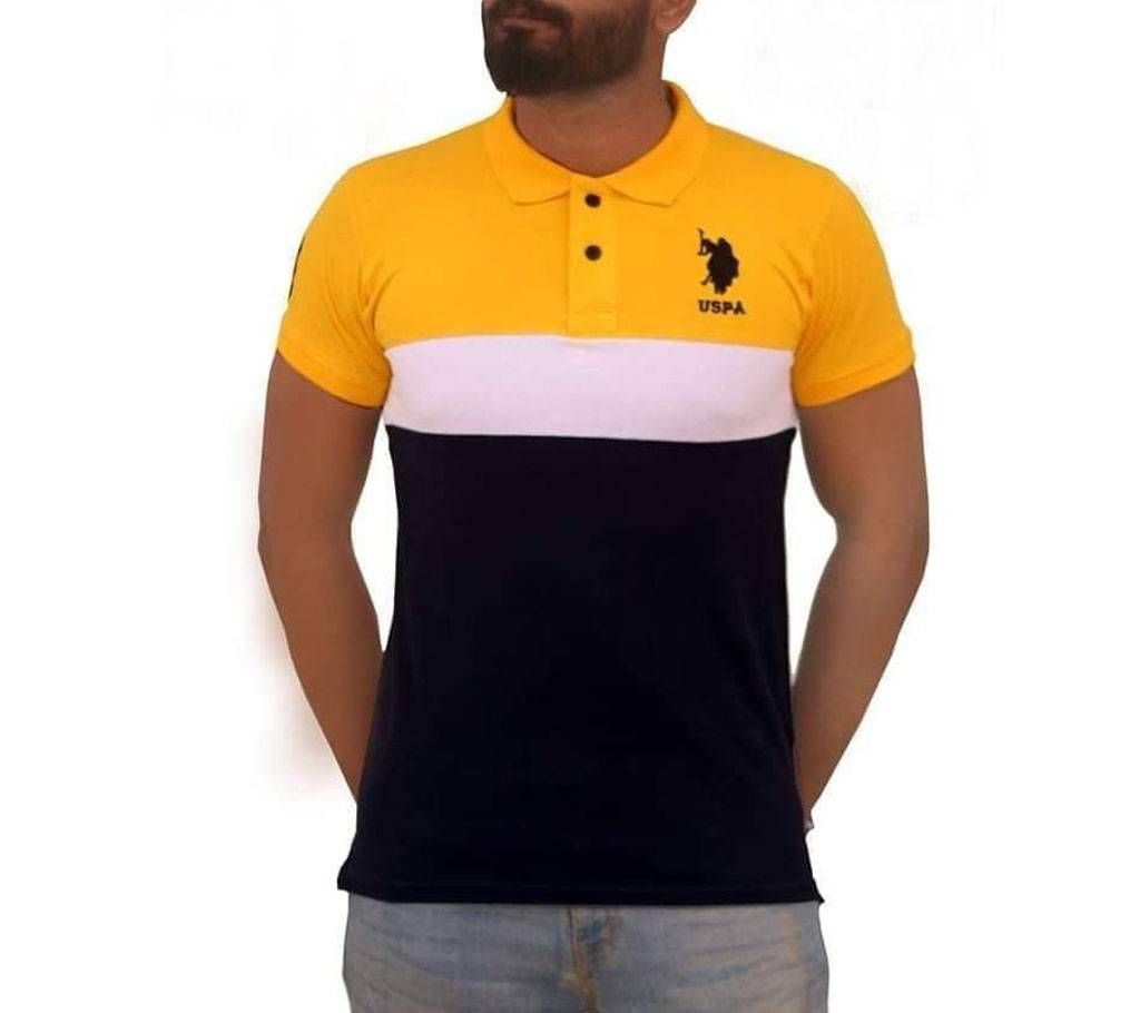 M- Mens Trendy T-shirt - 12 - Bumblebee Yellow & Black