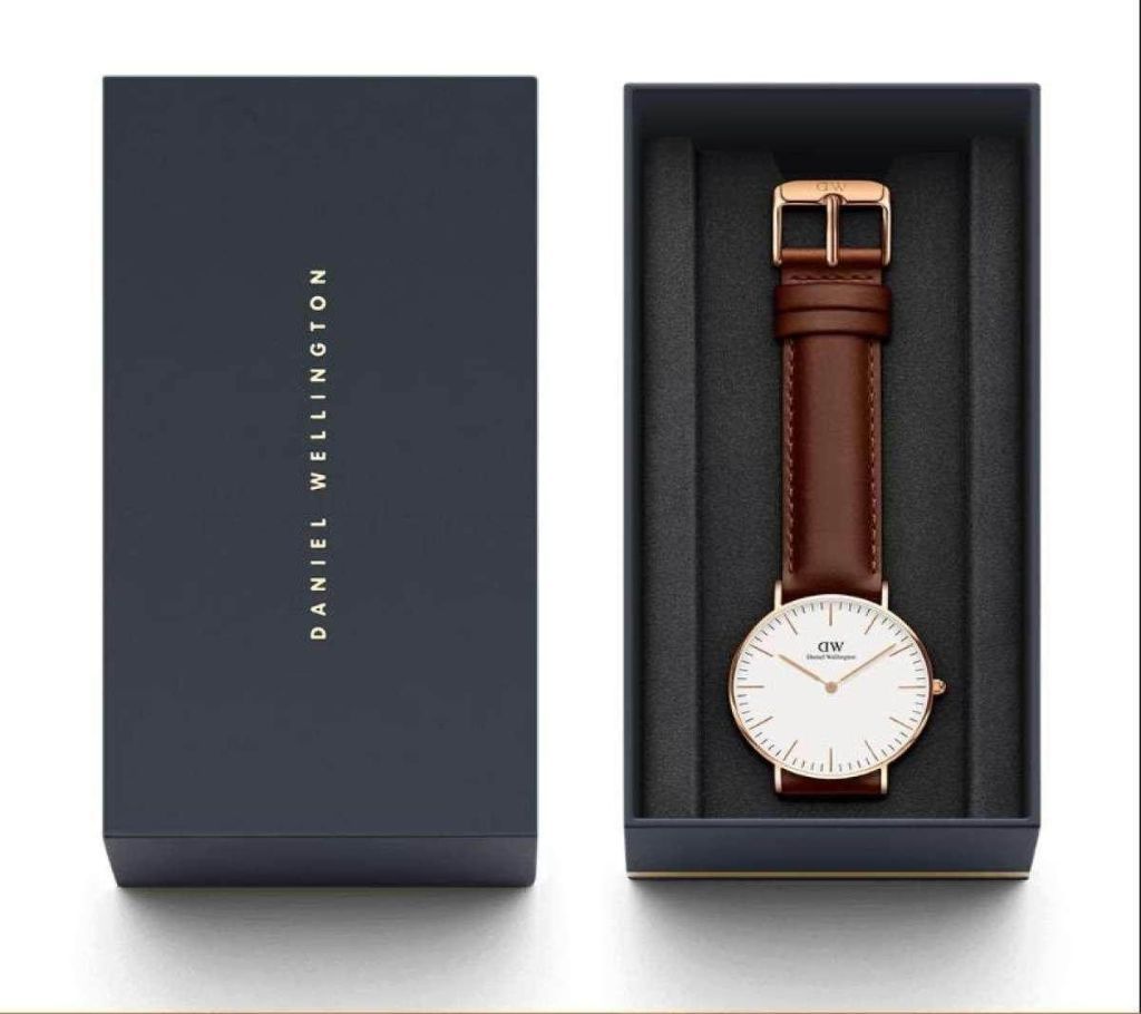 Pu Leather Analog Watch For Men-Brown (Copy)
