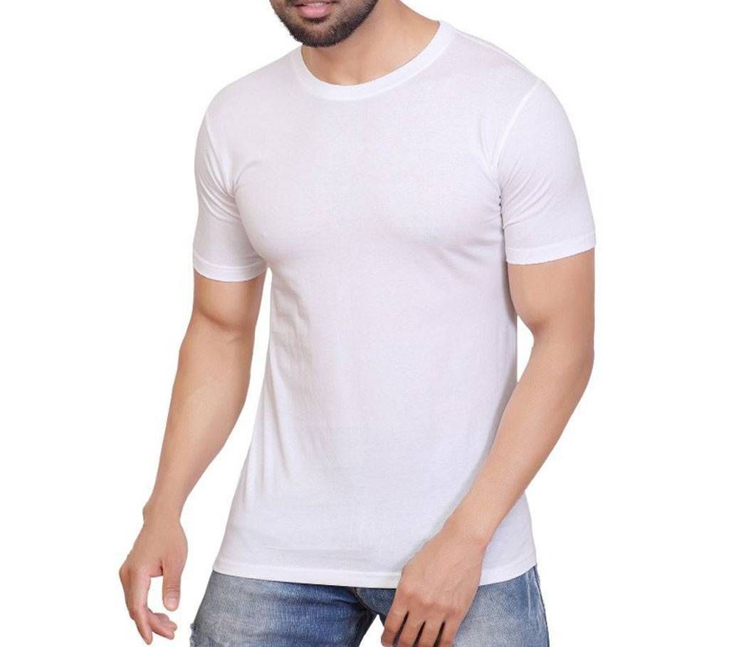 Short Sleeve White T-Shirt For Men