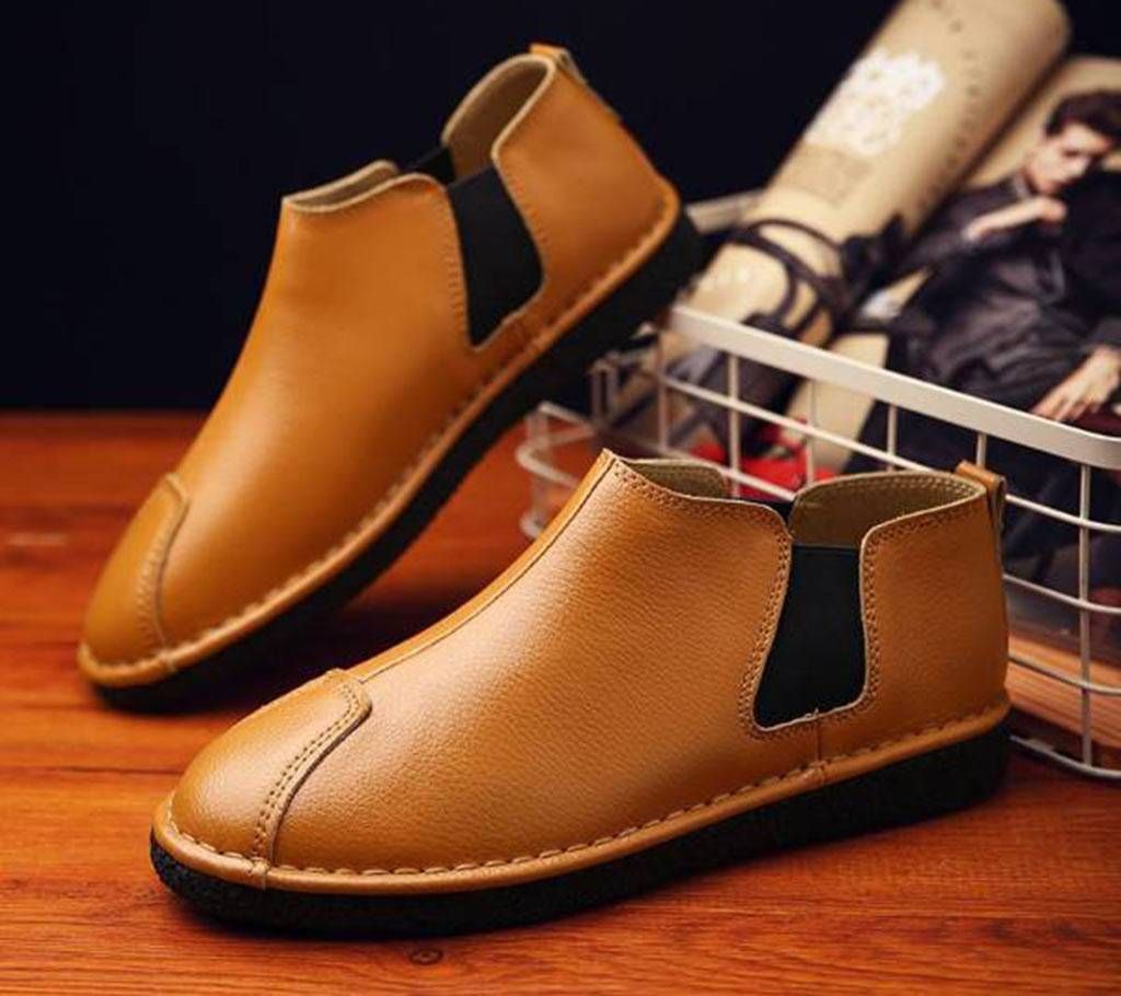 Leather casual shoe for men 