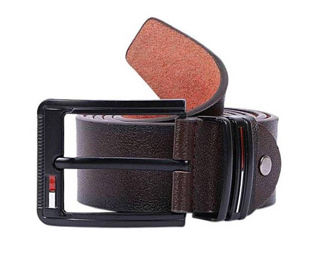 Dark Chocolate Leather Formal Belt