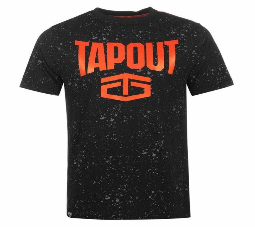 Tapout Splatter T Shirt Mens- Black