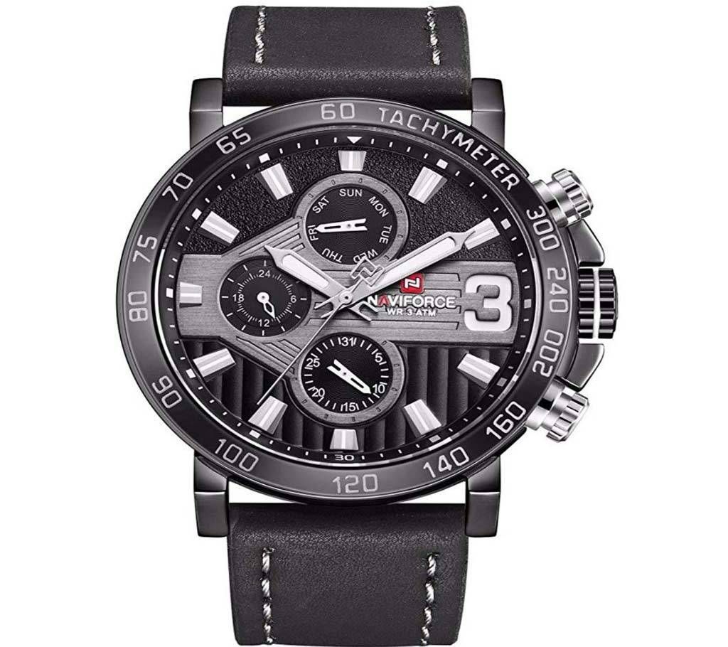NAVIFORCE NF9137M PU LEATHER CHRONOGRAPH WATCH
