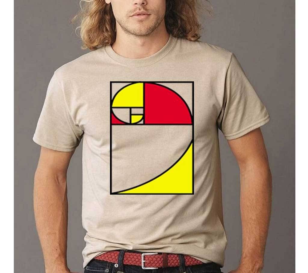 Printed Gents Half Sleeve Cotton T-Shirt