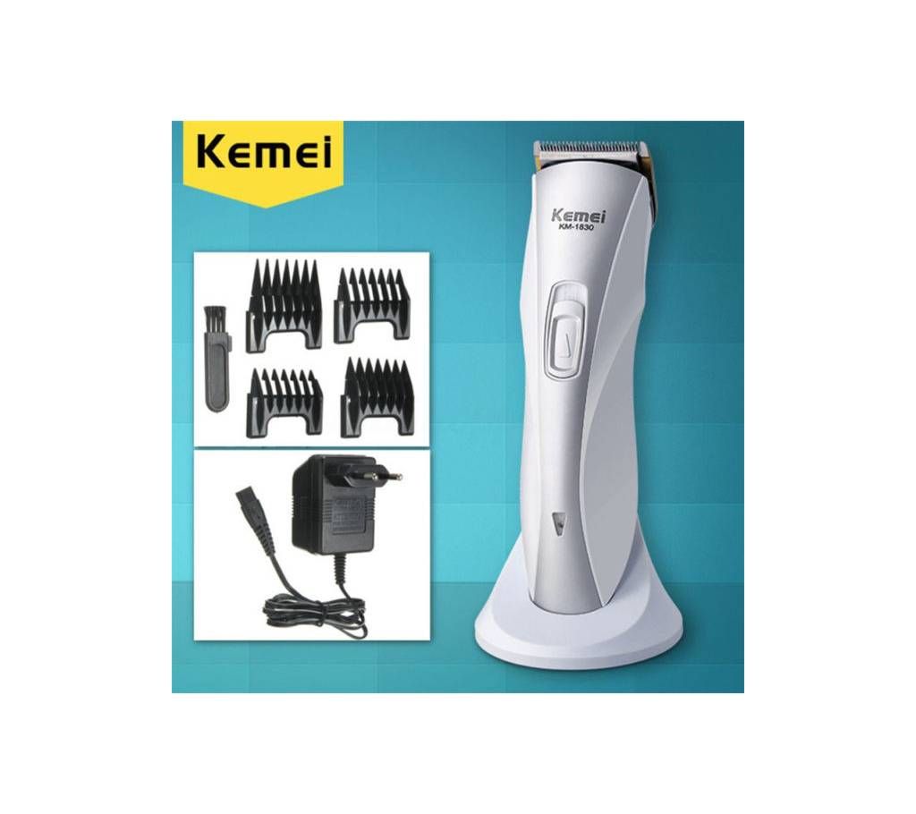 Kemei KM-1830 Rechargeable Electric Hair Clipper Trimmer Kit Grooming Set
