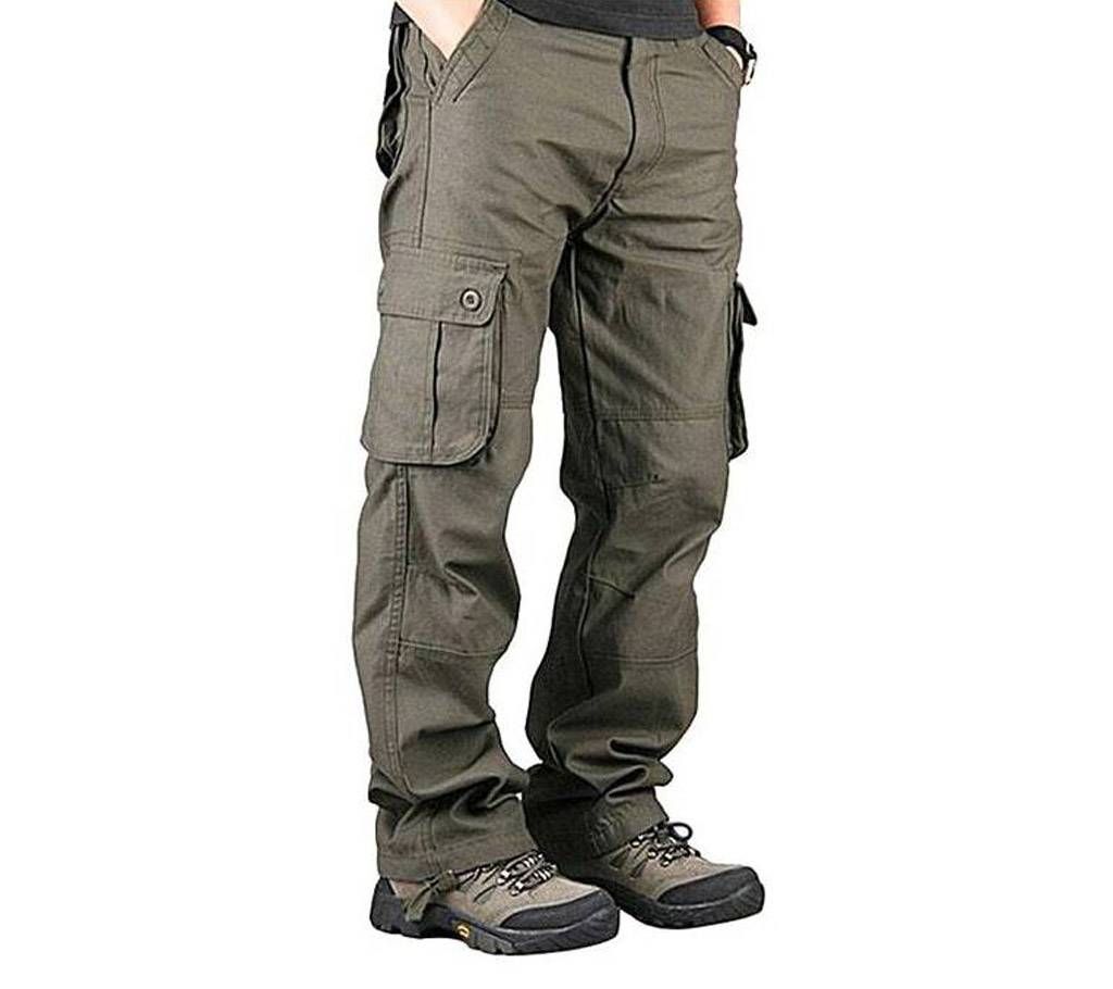 Gray Twill Cargo Pant for Men