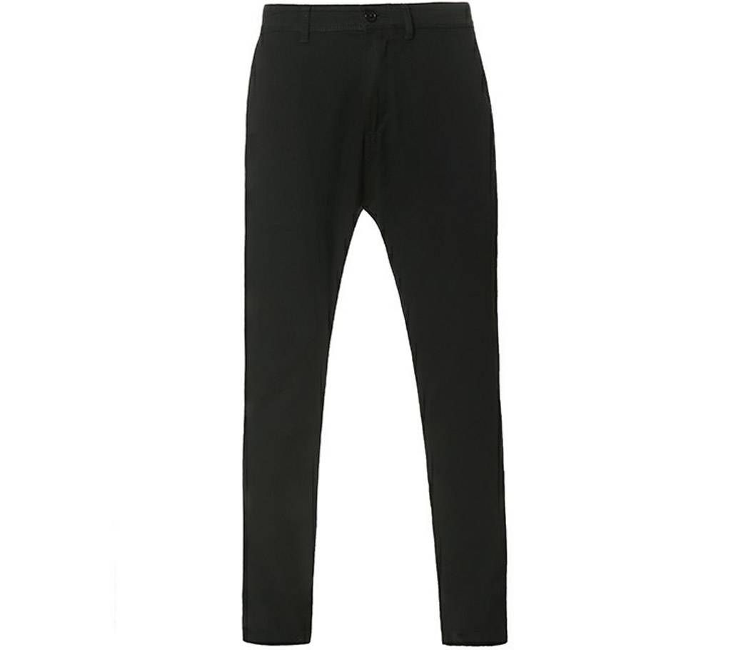 Men's Regular Fit Chino Pant (MENS BLACK-03R)