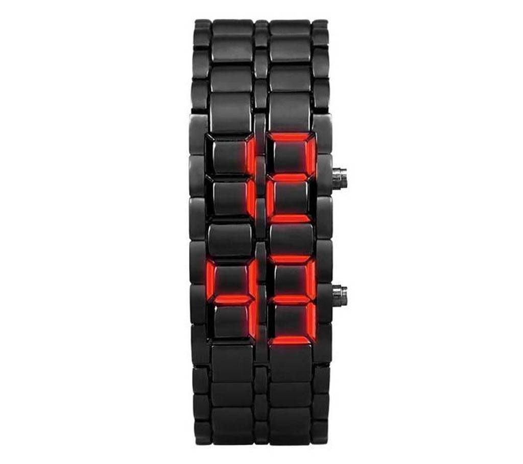 Samurai Red  LED  Watch