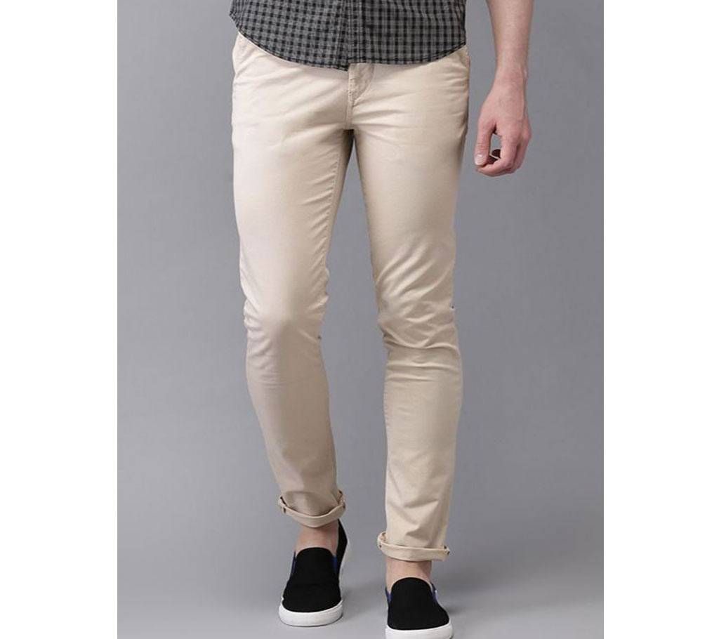 Mens Stylish Gabardine Pant - Cream 02 - BBF