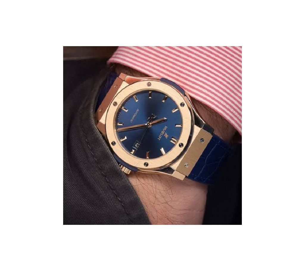 Fashionable Mens Watch Hubt01  Blue  B24
