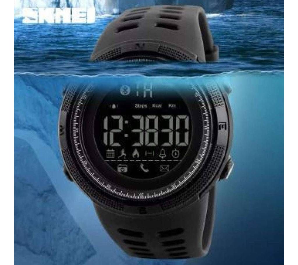 Waterproof Digital Sports Watch Alarm with LED Screen Large