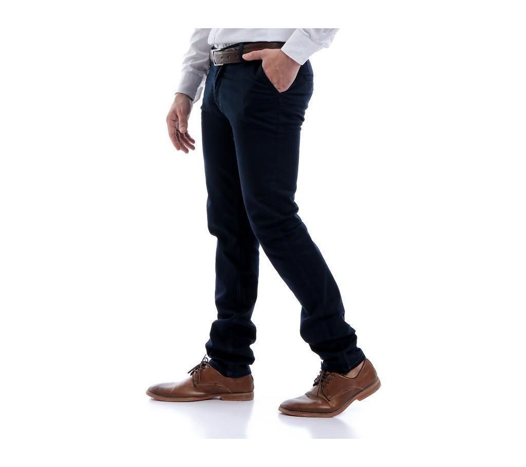 Navy blue Gabardine Pant For Men- P006