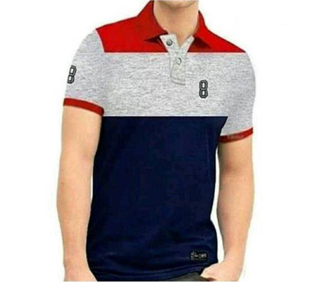 Mens Multicolour Polo Shirt