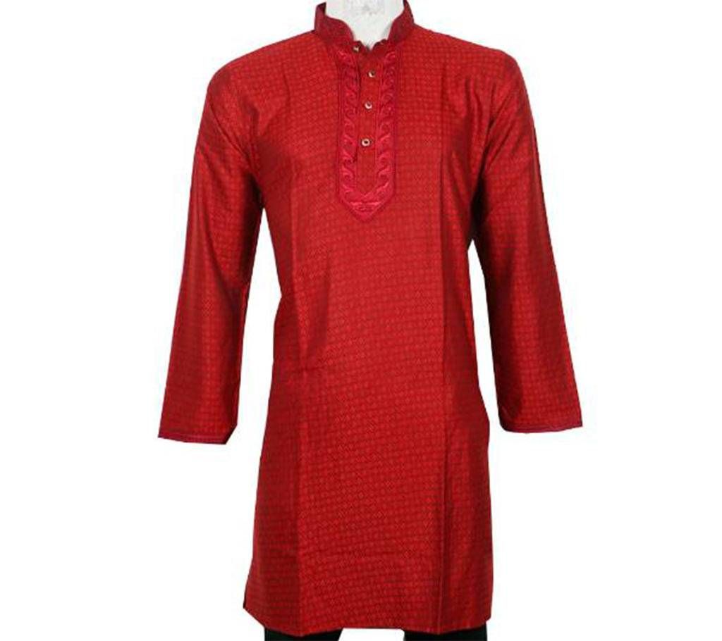 semi long cotton punjabi for men 