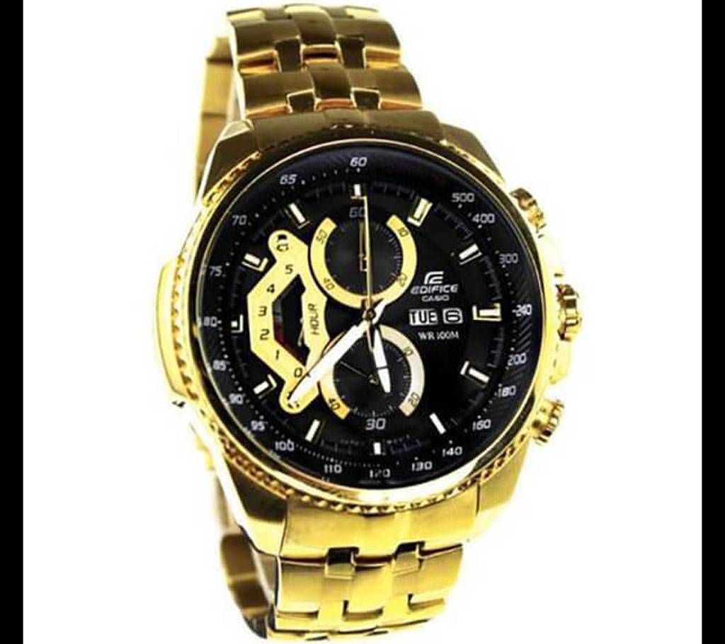Casio Golden Stainless Steel Wrist Watch For Men