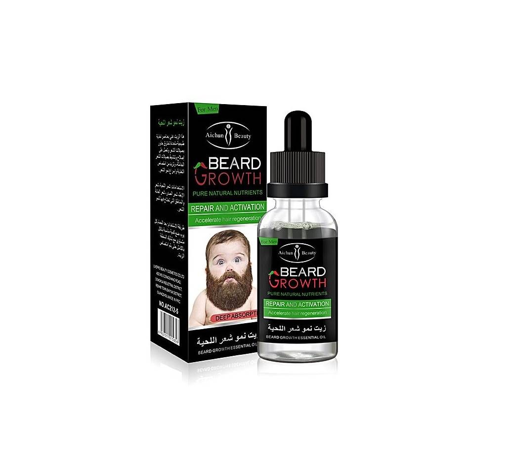 Aichun Beauty Beard Growth For Beard and Moustache Essential Oils for Men - 40ml